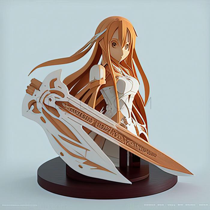 3D model Asuna Sword Art ONLINEFROM ANIME (STL)